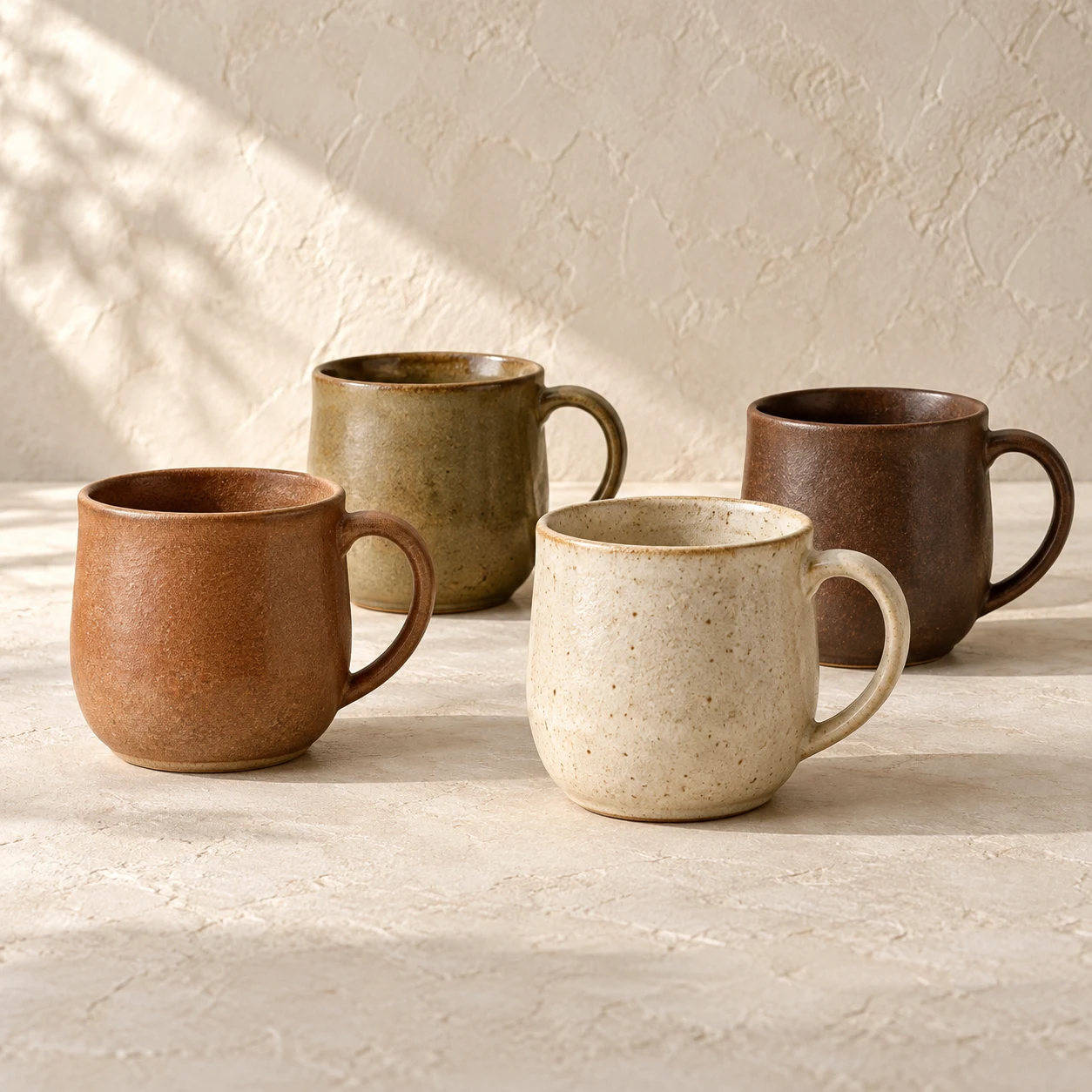 Warm Earth Quartet, Earth assortment, 4 pieces