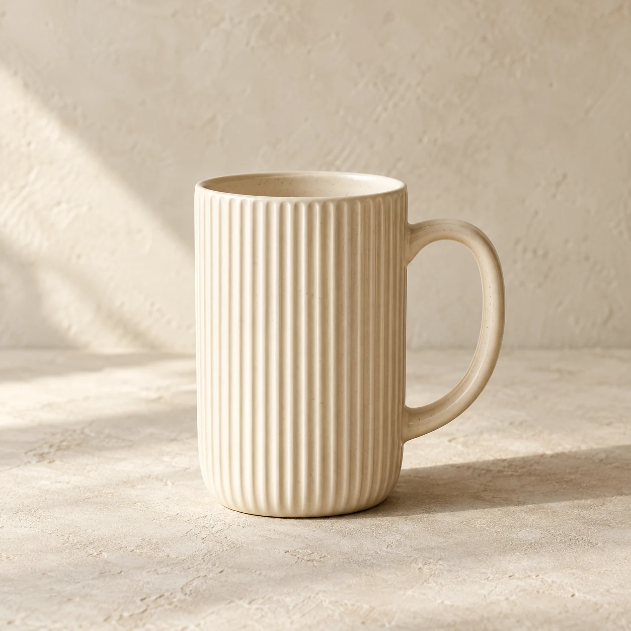 Reed Mug, Ivory, 1 piece